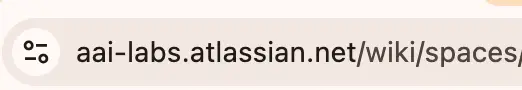 Atlassian browser address showing the site origin
